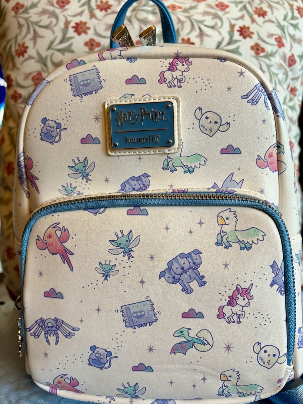 EUC!! Loungefly Harry Potter Chibi Magical Creatures Mini Backpack